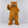 Custom Golden Brown Bear Mascot Costume Adult Full Body Suit for Wildlife Events Custom Golden Brown Bear Mascot Costume Adult Full Body Suit for Wildlife Events