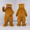 Custom Golden Brown Bear Mascot Costume Adult Full Body Suit for Wildlife Events Custom Golden Brown Bear Mascot Costume Adult Full Body Suit for Wildlife Events
