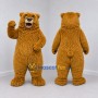 Custom Golden Brown Bear Mascot Costume Adult Full Body Suit for Wildlife Events
