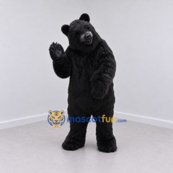 Custom Black Bear Mascot Costume Adult Full Body Suit for Wildlife Events Custom Black Bear Mascot Costume Adult Full Body Suit for Wildlife Events