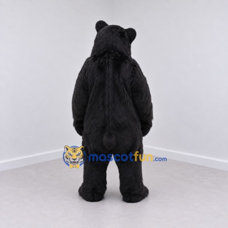 Custom Black Bear Mascot Costume Adult Full Body Suit for Wildlife Events Custom Black Bear Mascot Costume Adult Full Body Suit for Wildlife Events