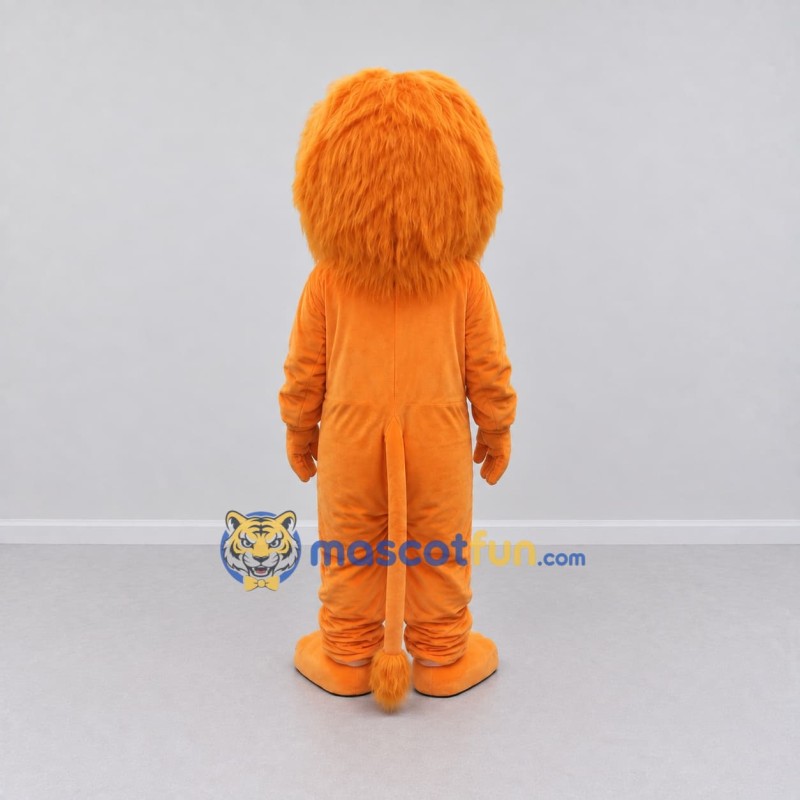 Custom Orange Lion Mascot Costume Adult Full Body Suit for Children's Events Custom Orange Lion Mascot Costume Adult Full Body Suit for Children's Events