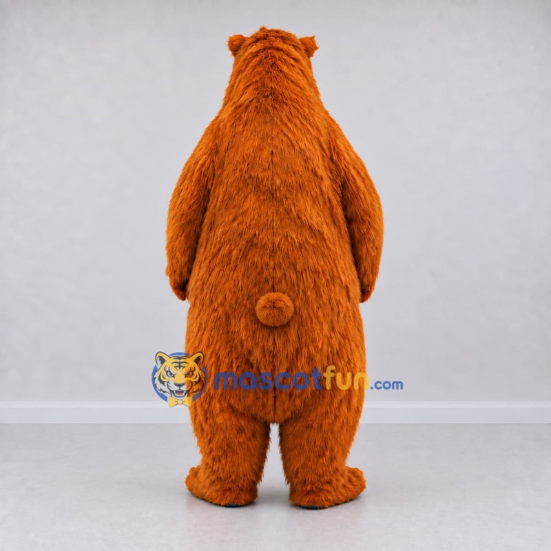 Custom Orange Bear Mascot Costume Adult Full Body Suit for Children's Events Custom Orange Bear Mascot Costume Adult Full Body Suit for Children's Events