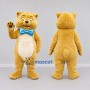 Custom Yellow and Cream Cat Mascot Costume Adult Full Body Suit for Children's Events