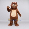Custom Brown and Cream Bear Mascot Costume Adult Full Body Suit for School Events Custom Brown and Cream Bear Mascot Costume Adult Full Body Suit for School Events