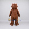 Custom Brown and Cream Bear Mascot Costume Adult Full Body Suit for School Events Custom Brown and Cream Bear Mascot Costume Adult Full Body Suit for School Events