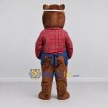 Custom Brown Red and Blue Beaver Mascot Costume Adult Full Body Suit for Community Events