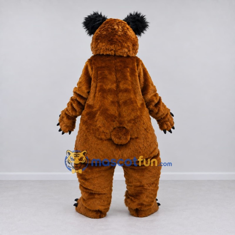 Custom Brown and Tan Bear Mascot Costume Adult Full Body Suit for Children's Events Custom Brown and Tan Bear Mascot Costume Adult Full Body Suit for Children's Events