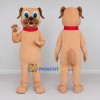Custom Tan and Red Dog Mascot Costume Adult Full Body Suit for Pet Events Custom Tan and Red Dog Mascot Costume Adult Full Body Suit for Pet Events