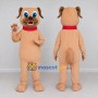 Custom Tan and Red Dog Mascot Costume Adult Full Body Suit for Pet Events