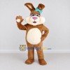Custom Brown and Cream Rabbit Mascot Costume Adult Full Body Suit for Easter Events Custom Brown and Cream Rabbit Mascot Costume Adult Full Body Suit for Easter Events