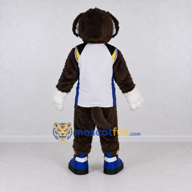 Custom Brown and White Monkey Mascot Costume Adult Full Body Suit for Sports Events Custom Brown and White Monkey Mascot Costume Adult Full Body Suit for Sports Events