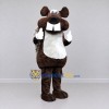 Custom Brown and White Beaver Mascot Costume Adult Full Body Suit for Nature Events Custom Brown and White Beaver Mascot Costume Adult Full Body Suit for Nature Events