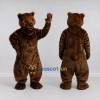 Custom Dark Brown Bear Mascot Costume Adult Full Body Suit for Wildlife Events