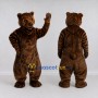 Custom Dark Brown Bear Mascot Costume Adult Full Body Suit for Wildlife Events