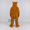 Custom Golden Brown and Cream Cat Mascot Costume Adult Full Body Suit for School Events