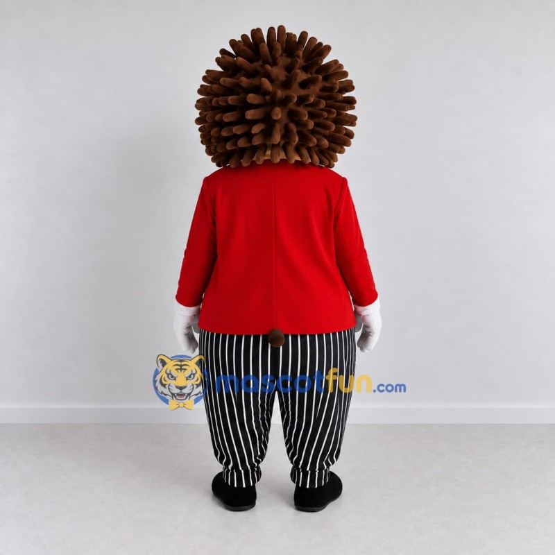 Custom Brown Red and Green Hedgehog Mascot Costume Adult Full Body Suit for Storytelling Events Custom Brown Red and Green Hedgehog Mascot Costume Adult Full Body Suit for Storytelling Events