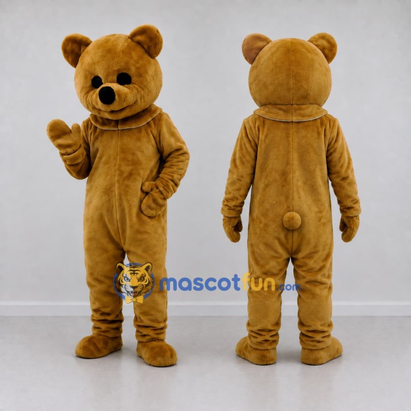 Custom Golden Brown Teddy Bear Mascot Costume Adult Full Body Suit for Children's Events Custom Golden Brown Teddy Bear Mascot Costume Adult Full Body Suit for Children's Events