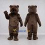Custom Dark Brown Bear Mascot Costume Adult Full Body Suit for Wildlife Events