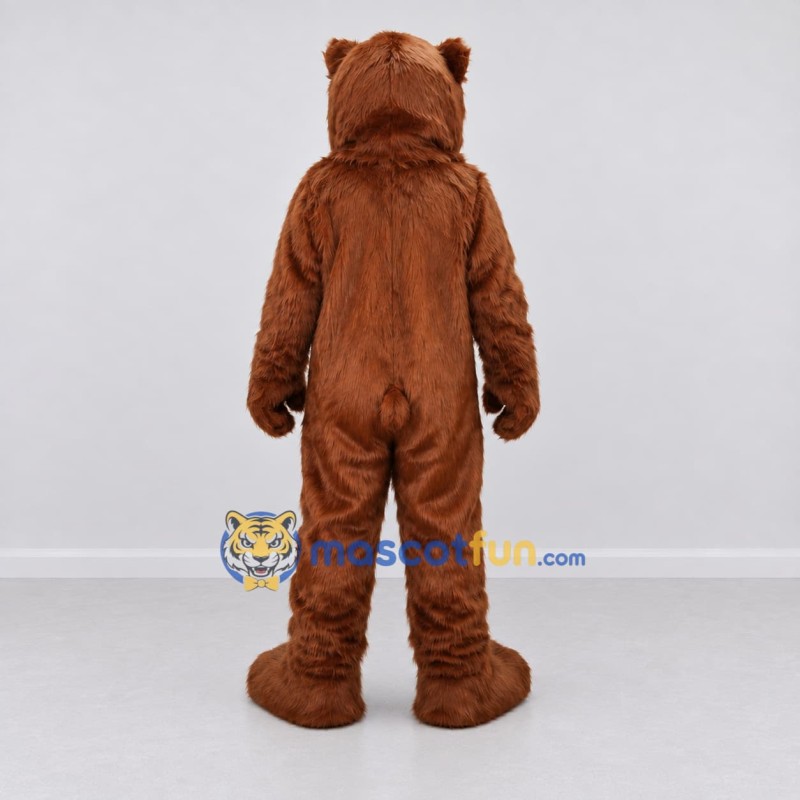 Custom Reddish Brown Bear Mascot Costume Adult Full Body Suit for Wildlife Events Custom Reddish Brown Bear Mascot Costume Adult Full Body Suit for Wildlife Events