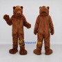 Custom Reddish Brown Bear Mascot Costume Adult Full Body Suit for Wildlife Events