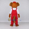 Custom Brown Red and White Dog Mascot Costume Adult Full Body Suit for Community Events Custom Brown Red and White Dog Mascot Costume Adult Full Body Suit for Community Events