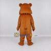 Custom Orange Brown Bear Mascot Costume Adult Full Body Suit for Children's Events Custom Orange Brown Bear Mascot Costume Adult Full Body Suit for Children's Events