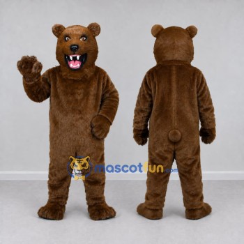 Custom Brown Bear Mascot Costume Adult Full Body Suit for Sports Events