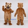 Custom Light Brown Bear Mascot Costume Adult Full Body Suit for Children's Events Custom Light Brown Bear Mascot Costume Adult Full Body Suit for Children's Events