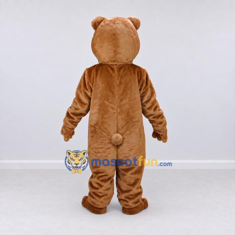 Custom Light Brown Bear Mascot Costume Adult Full Body Suit for Children's Events Custom Light Brown Bear Mascot Costume Adult Full Body Suit for Children's Events