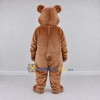 Custom Light Brown Bear Mascot Costume Adult Full Body Suit for School Events