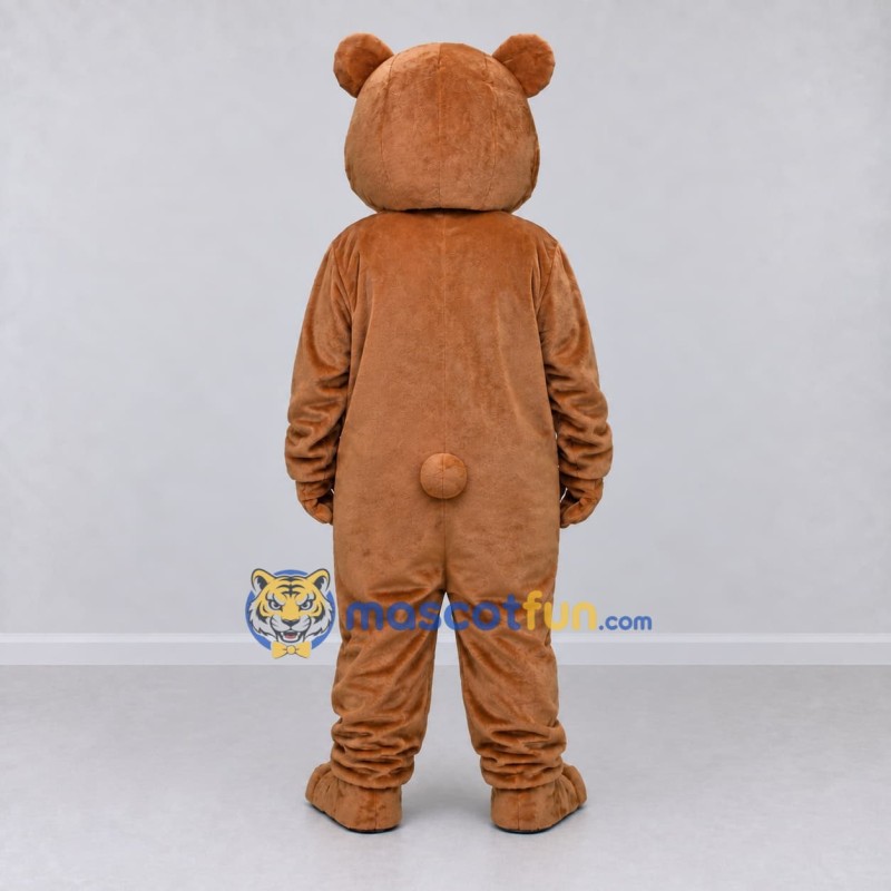 Custom Brown and Tan Teddy Bear Mascot Costume Adult Full Body Suit for Children's Events Custom Brown and Tan Teddy Bear Mascot Costume Adult Full Body Suit for Children's Events