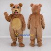Custom Brown and Tan Bear Mascot Costume Adult Full Body Suit for School Events Custom Brown and Tan Bear Mascot Costume Adult Full Body Suit for School Events