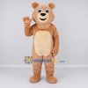 Custom Tan and Cream Teddy Bear Mascot Costume Adult Full Body Suit for Children's Events