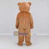 Custom Light Brown Bear Mascot Costume Adult Full Body Suit for School Events