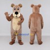 Custom Light Brown and Cream Dog Mascot Costume Adult Full Body Suit for Children's Events Custom Light Brown and Cream Dog Mascot Costume Adult Full Body Suit for Children's Events