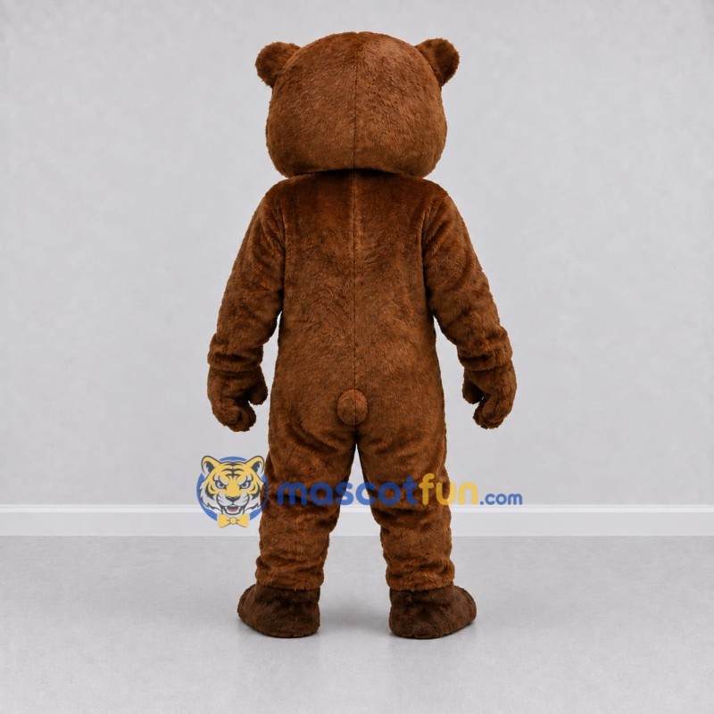 Custom Brown and White Bear Mascot Costume Adult Full Body Suit for Wildlife Events Custom Brown and White Bear Mascot Costume Adult Full Body Suit for Wildlife Events