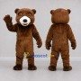 Custom Brown and White Bear Mascot Costume Adult Full Body Suit for Wildlife Events