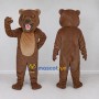 Custom Brown and Tan Bear Mascot Costume Adult Full Body Suit for Sports Events