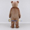 Custom Taupe and Cream Teddy Bear Mascot Costume Adult Full Body Suit for Children's Events Custom Taupe and Cream Teddy Bear Mascot Costume Adult Full Body Suit for Children's Events