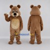 Custom Brown and Cream Bear Mascot Costume Adult Full Body Suit for School Events Custom Brown and Cream Bear Mascot Costume Adult Full Body Suit for School Events
