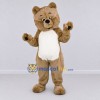 Custom Tan and White Bear Mascot Costume Adult Full Body Suit for Children's Events Custom Tan and White Bear Mascot Costume Adult Full Body Suit for Children's Events