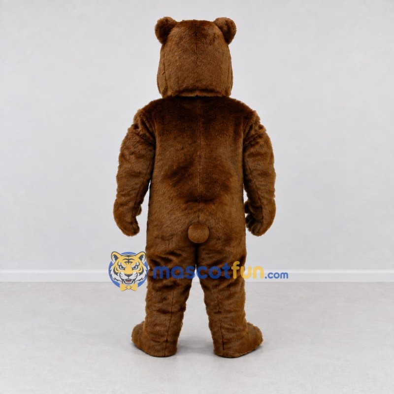 Custom Brown Bear Mascot Costume Adult Full Body Suit for School Events Custom Brown Bear Mascot Costume Adult Full Body Suit for School Events