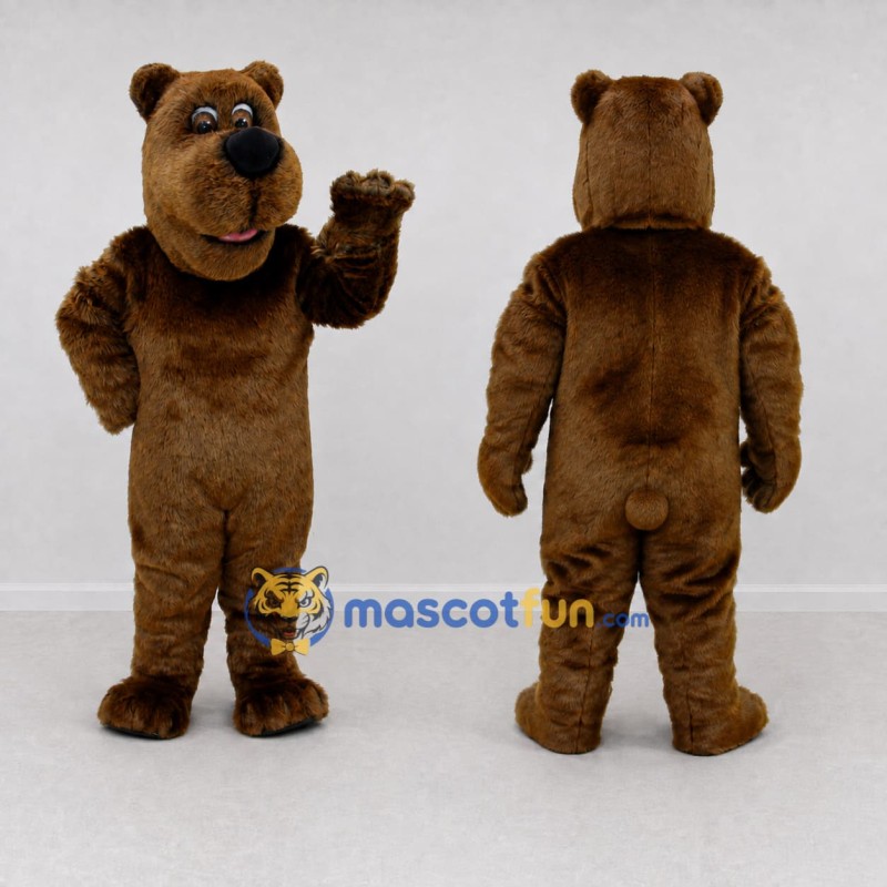 Custom Brown Bear Mascot Costume Adult Full Body Suit for School Events Custom Brown Bear Mascot Costume Adult Full Body Suit for School Events