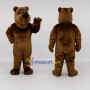 Custom Brown Bear Mascot Costume Adult Full Body Suit for School Events