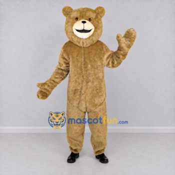 Custom Tan and Cream Teddy Bear Mascot Costume Adult Full Body Suit for Children's Events Custom Tan and Cream Teddy Bear Mascot Costume Adult Full Body Suit for Children's Events