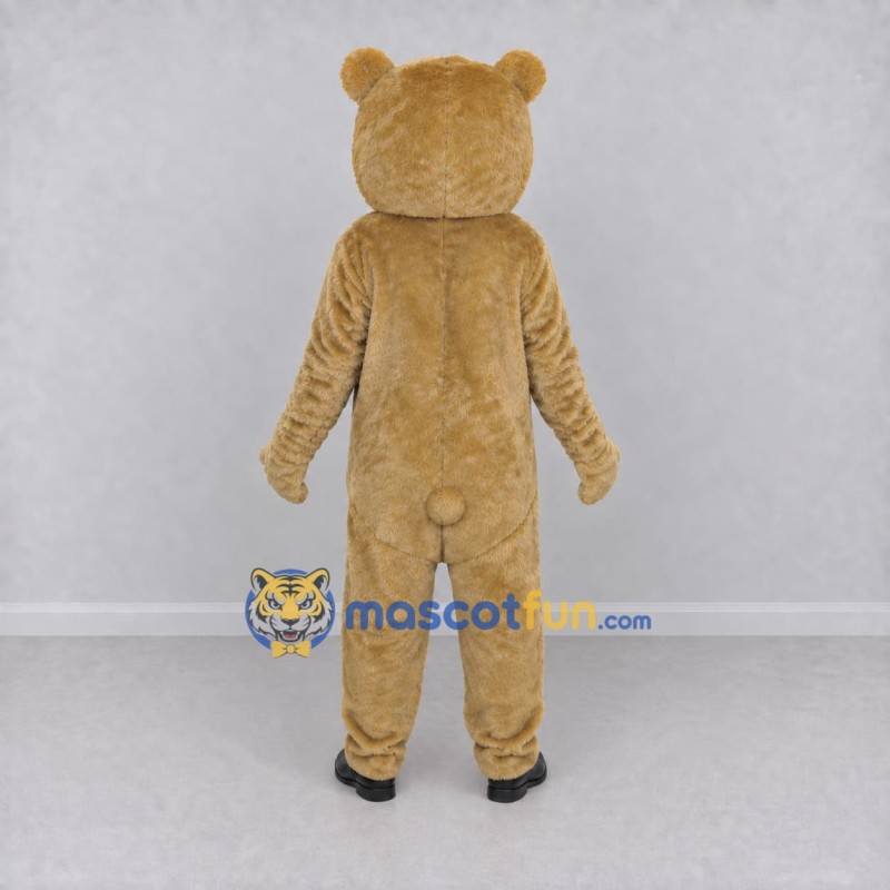 Custom Tan and Cream Teddy Bear Mascot Costume Adult Full Body Suit for Children's Events Custom Tan and Cream Teddy Bear Mascot Costume Adult Full Body Suit for Children's Events