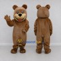 Custom Brown and Tan Teddy Bear Mascot Costume Adult Full Body Suit for Children's Events