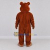 Custom Reddish Brown and Tan Bear Mascot Costume Adult Full Body Suit for Children's Events Custom Reddish Brown and Tan Bear Mascot Costume Adult Full Body Suit for Children's Events