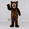 Custom Dark Brown and Cream Bear Mascot Costume Adult Full Body Suit for Sports Events